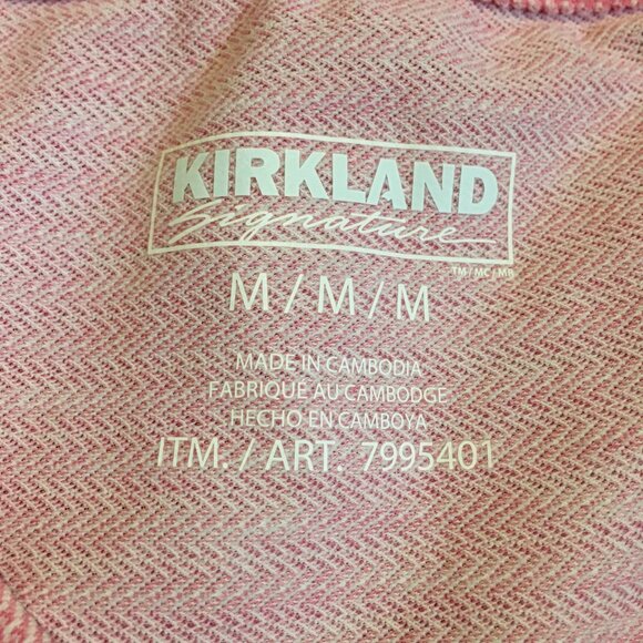 2 Cotton Candy Pink Horizontal Herringbone Print Tank Tops - Picture 9 of 15